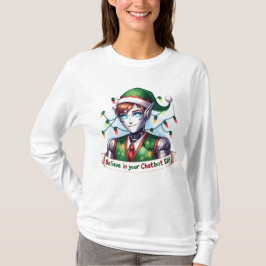 Camiseta Los memes de Chatbot, Navidades divertidos, creen 