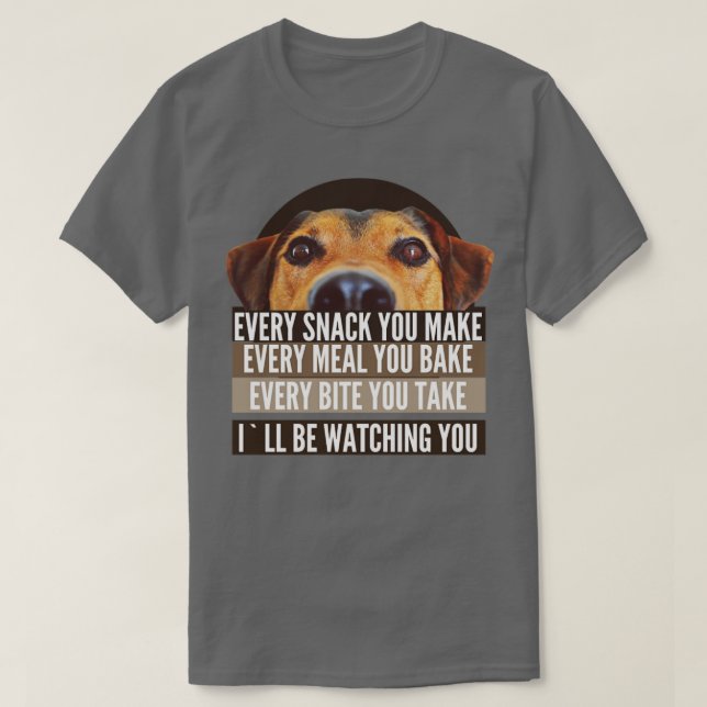 CAMISETA LOS MENORES ESTARÁN VIENDO A LOS AMANTES DEL PERRO (Diseño del anverso)