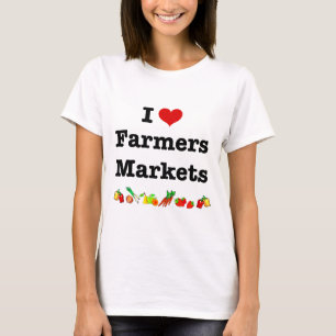 Camiseta Los mercados de los agricultores del corazón