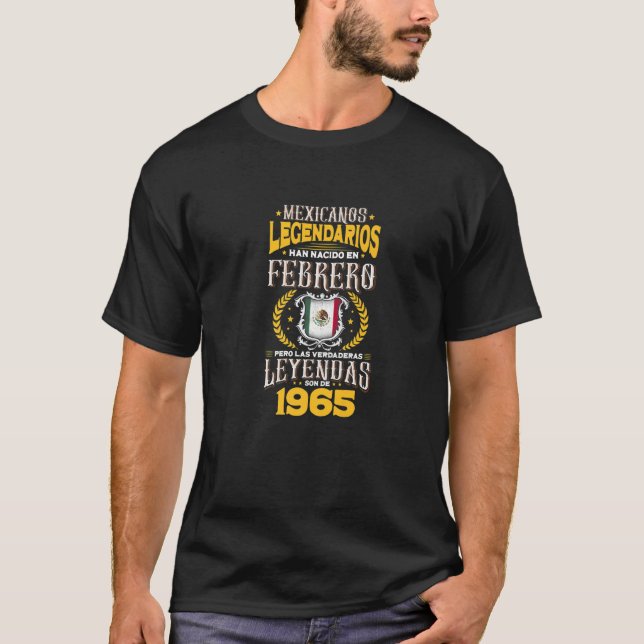 Camiseta Los Mexicanos legendarios son de febrero 1965 Prem (Anverso)