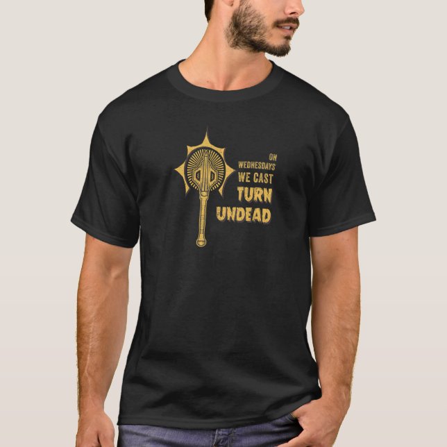 Camiseta Los Miércoles, Emitimos Volteamos Undead (Anverso)
