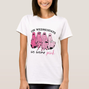 Camiseta Los miércoles nos ponemos pandilla de fantasmas ro