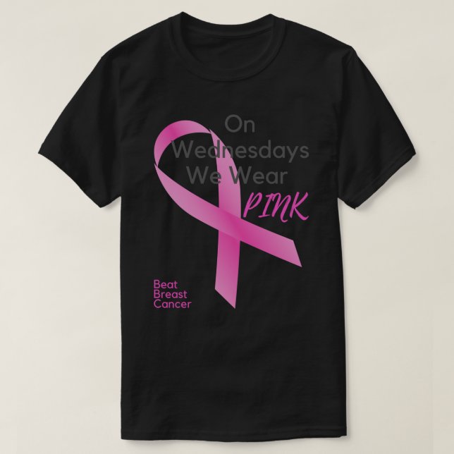 Camiseta Los miércoles usamos PINK - Cáncer de Mama de Beat (Diseño del anverso)