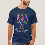 Camiseta Los milagros suceden<br><div class="desc">Los milagros suceden camisa de Chanukah del menorah</div>