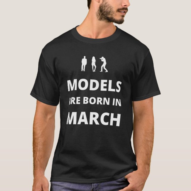 Camiseta Los modelos nacen en marzo (Anverso)