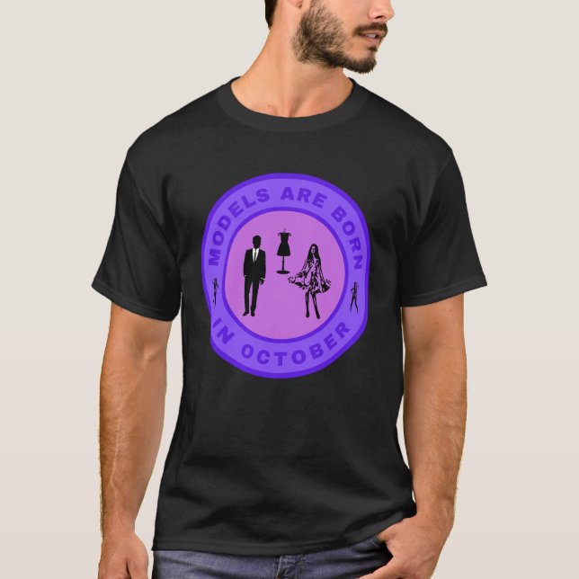 Camiseta Los modelos nacen en octubre diseño alternativo (Anverso)