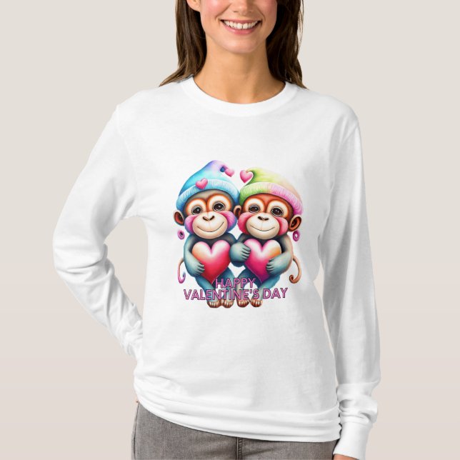 Camiseta Los monos adorables celebran (Anverso)