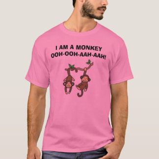Camiseta ¡los monos, SOY UN MONO OOH-OOH-AAH-AAH!