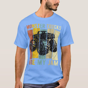 Camiseta Los Monster Trucks son mi jam Vintage Retro Monste
