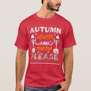 Camiseta Los monstruos de la calabaza del otoño se cuelgan 