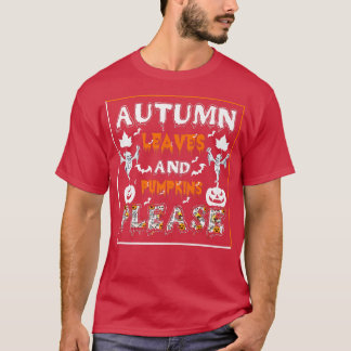 Camiseta Los monstruos de la calabaza del otoño se cuelgan