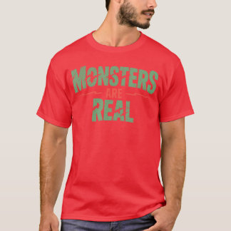 Camiseta Los monstruos son reales Horror espeluznante aterr