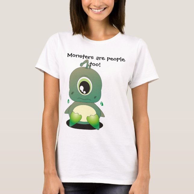 Camiseta Los monstruos también son personas (Anverso)