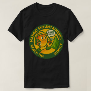 Camiseta Los montañeros de mango alcanzan la cima