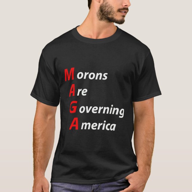 Camiseta Los mores están gobernando a Estados Unidos contra (Anverso)
