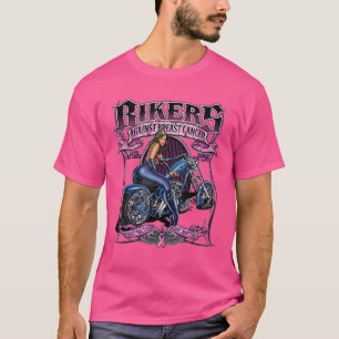 Camiseta Los motociclistas contra los guerreros del cáncer