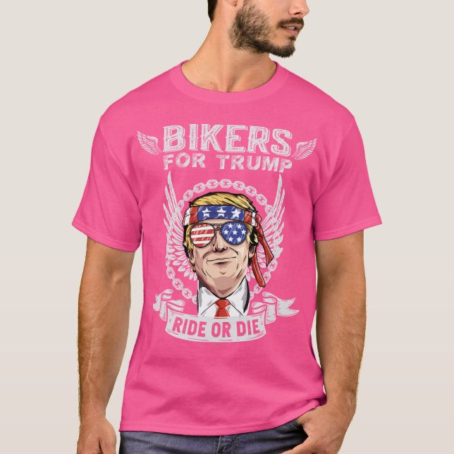 Camiseta Los motociclistas para Trump (Anverso)