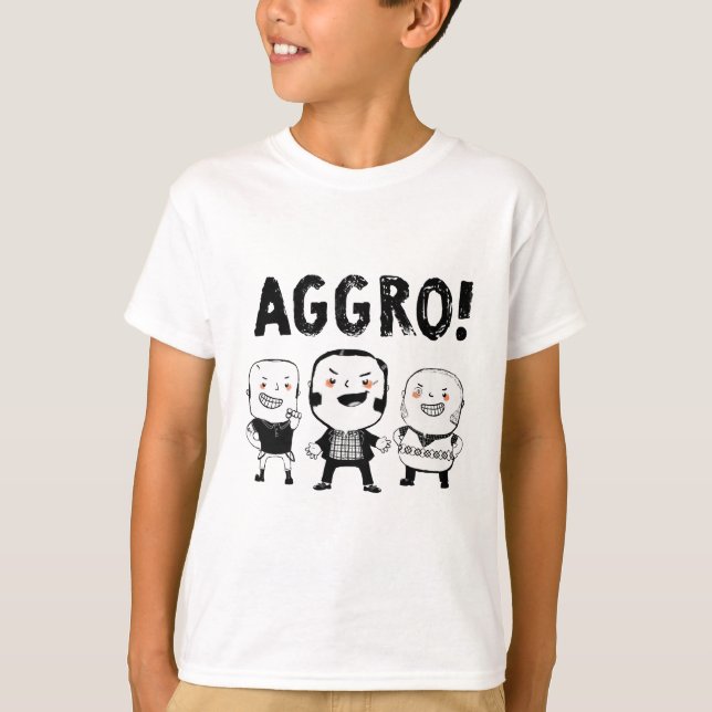 Camiseta ¡Los muchachos del AGGRO no temen! (Anverso)
