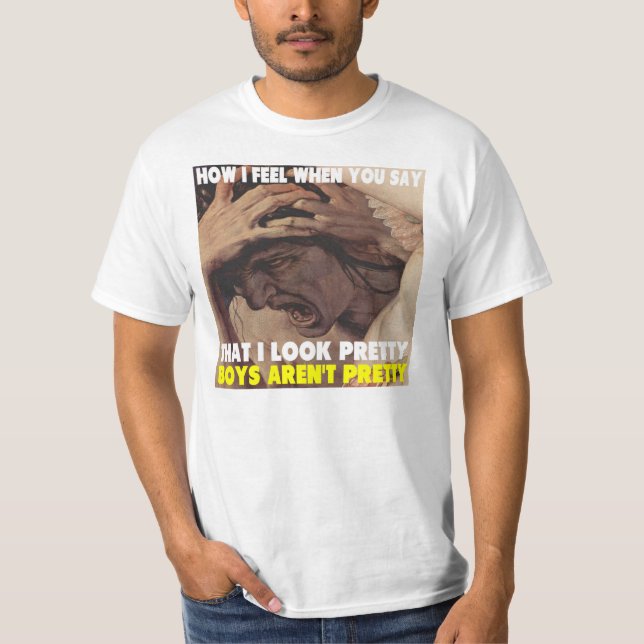 Camiseta ¡Los muchachos no son bonitos! (Anverso)