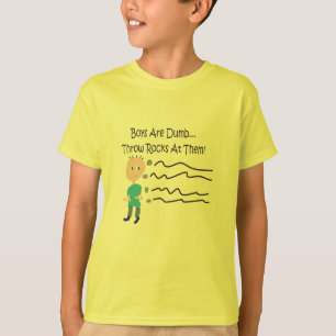 Camiseta ¡Los muchachos son "rocas mudas del tiro en ellos