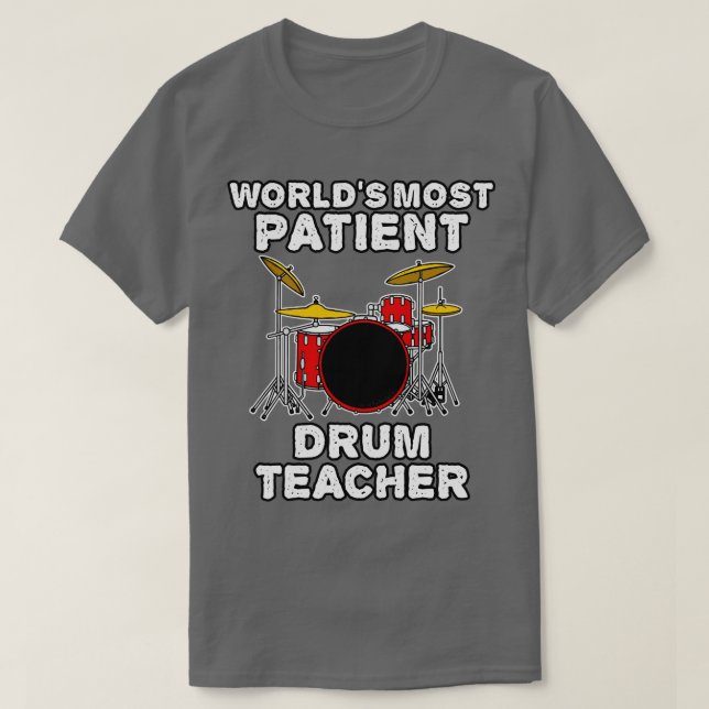 Camiseta Los mundos más frecuentes del profesor de tambor d (Diseño del anverso)