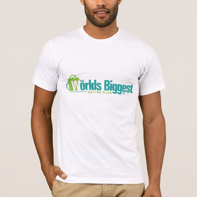 Camiseta Los mundos más grandes: Blanco cabido de la (Anverso)