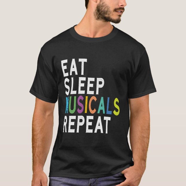 Camiseta Los musicales del sueño repiten Broadway (Anverso)