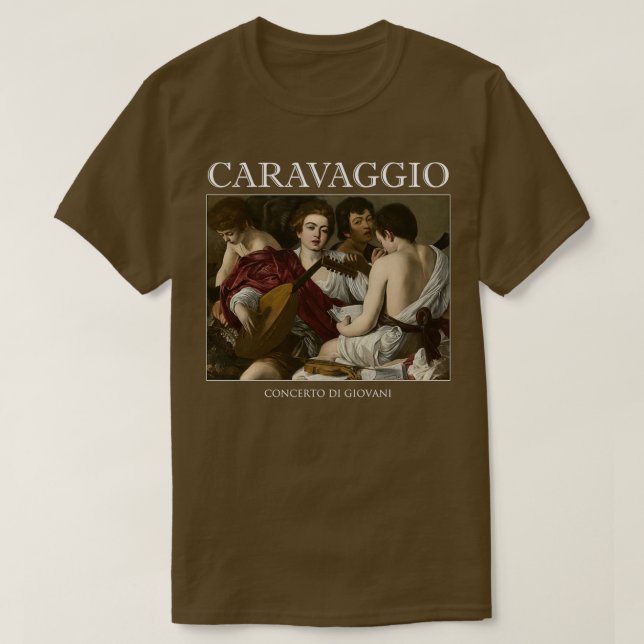 Camiseta Los músicos Caravaggio (Diseño del anverso)