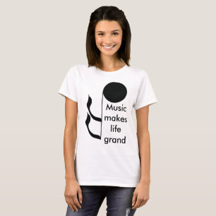 Camiseta Los músicos de la música se ríen vida musical