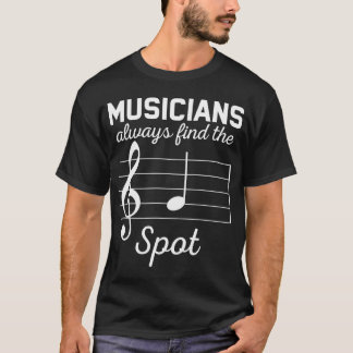 Camiseta Los músicos siempre encuentran el punto G