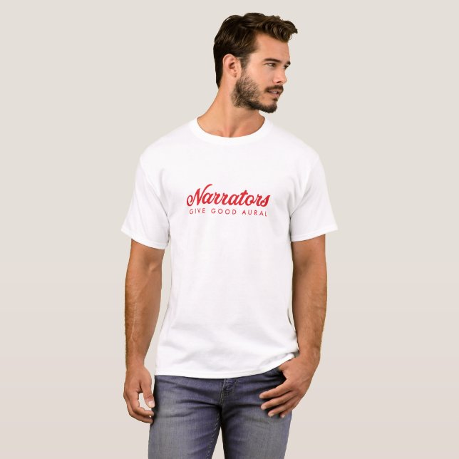 Camiseta Los narradores dan el T básico de los buenos (Anverso completo)