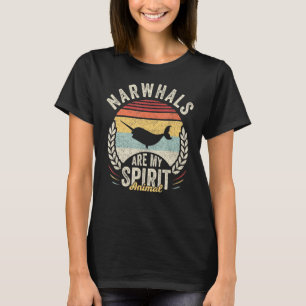 Camiseta Los Narwhales Retro Vintage son mis animales espir