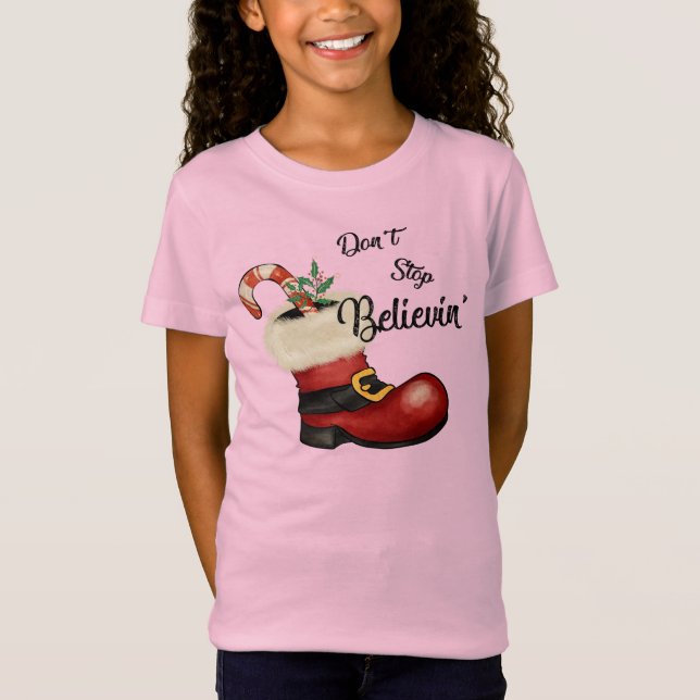 Camiseta Los Navidades Adorables no detienen a Believin' (Anverso)
