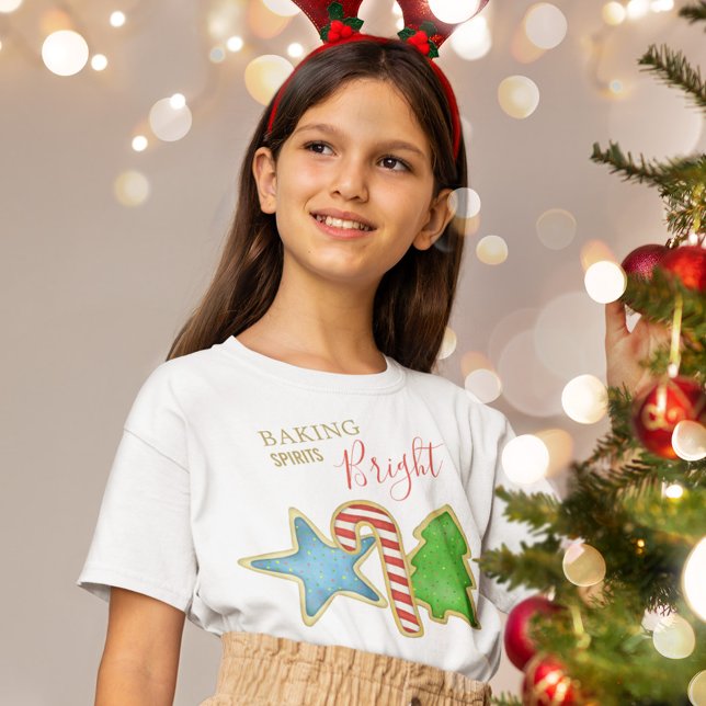 Camiseta Los navidades adoran los extravagantes y brillante (Christmas cookies custom t shirt)