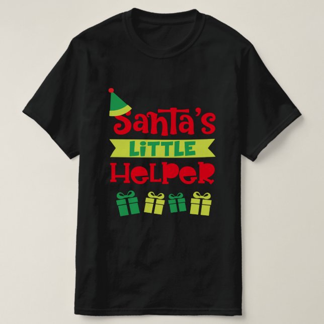 Camiseta Los Navidades ayudantes del Santas dan ideas (Diseño del anverso)