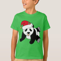 Los Navidades bonitos del oso Panda en verde para