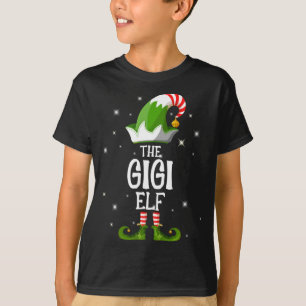 Camiseta Los Navidades coincidentes de la familia Gigi Elf
