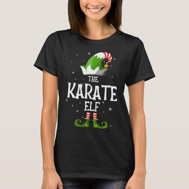 Camiseta Los Navidades coincidentes de la familia Karate El (Anverso)