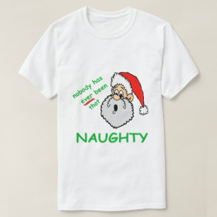 Camiseta Los Navidades cómicos de Santa Claus se sorprendie