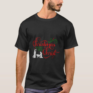 Camiseta Los navidades comienzan con Cristo
