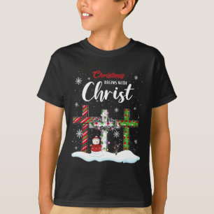 Camiseta Los navidades comienzan con el Cristo de los hombr