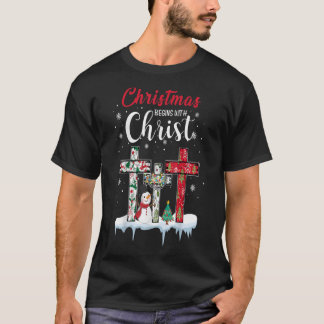 Camiseta Los navidades comienzan con el Cristo de los hombr