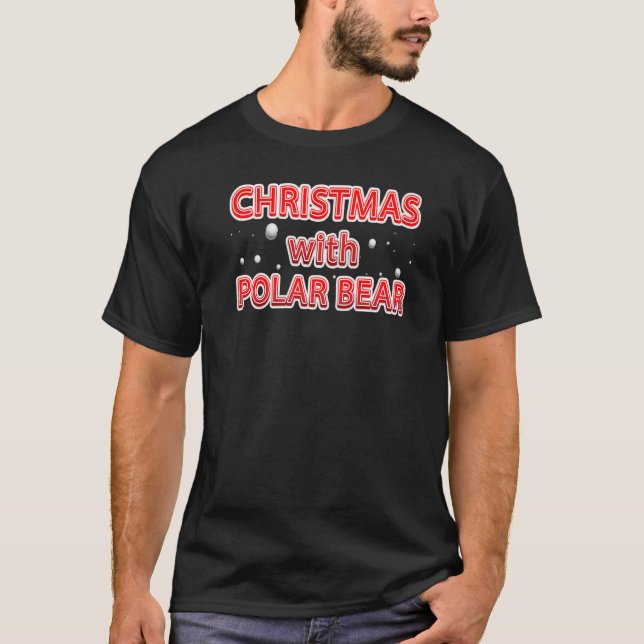Camiseta Los NAVIDADES con OSO POLAR es el mejor presente (Anverso)