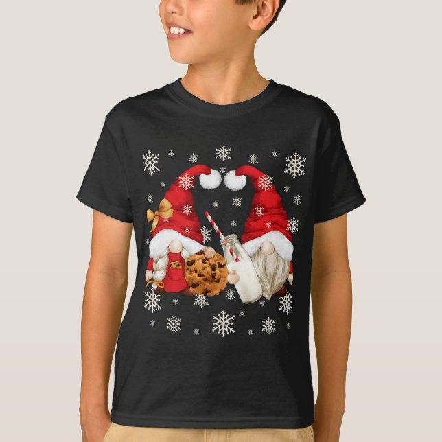 Camiseta Los Navidades Cutos Adoran El Motif Con La Leche S (Anverso)