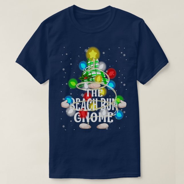 Camiseta Los Navidades de Beach Bum Gnome coinciden con el  (Diseño del anverso)
