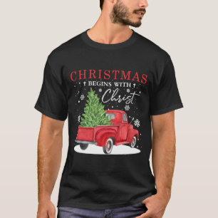 Camiseta Los Navidades de camiones rojos de la época comie