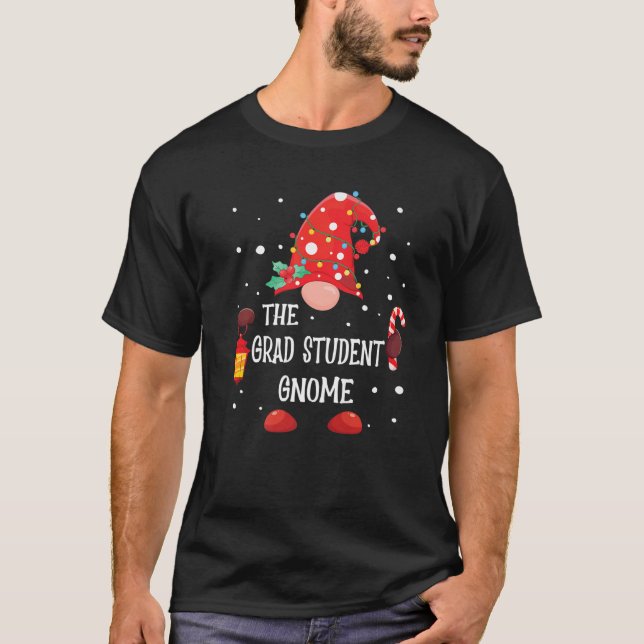Camiseta Los Navidades de familia de Grad Student Gnome G (Anverso)