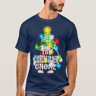 Camiseta Los Navidades de Gnome del pelo rizado coinciden c