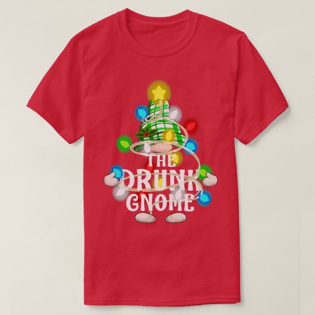 Camiseta Los Navidades de Gnome ebrios están en armonía con (Diseño del anverso)