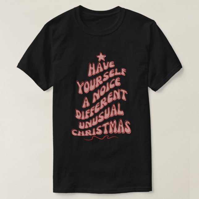 Camiseta Los Navidades de Kath y Kim notan un pin diferente (Diseño del anverso)